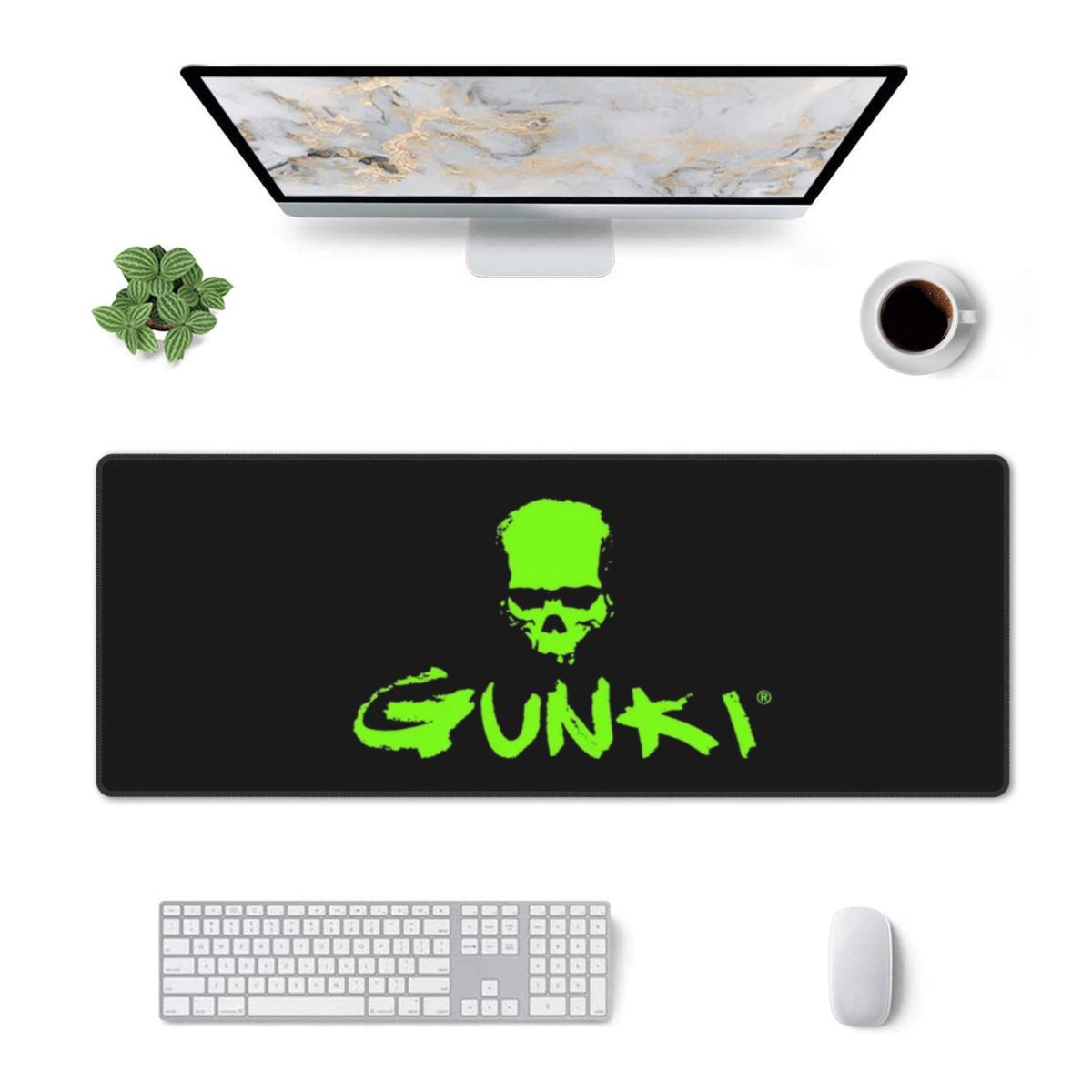 Gaming Accessories Logo - Large Mouse Pad Gunki Logo Gamer
