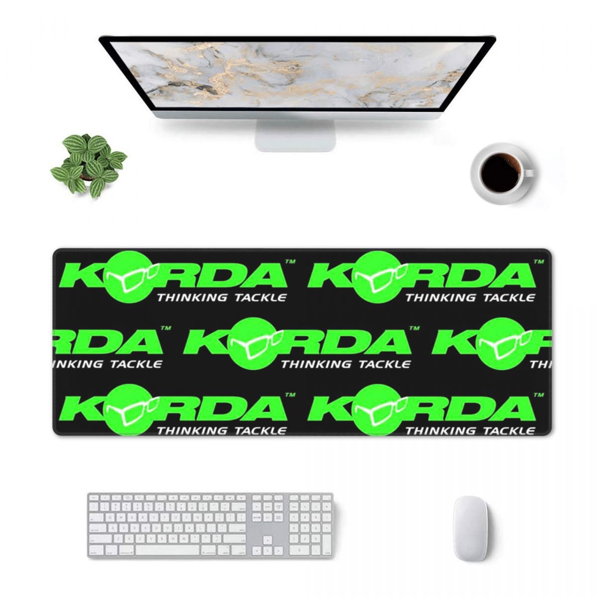 Gaming Accessories Logo - Large Mouse Pad Korda Fishing Logo