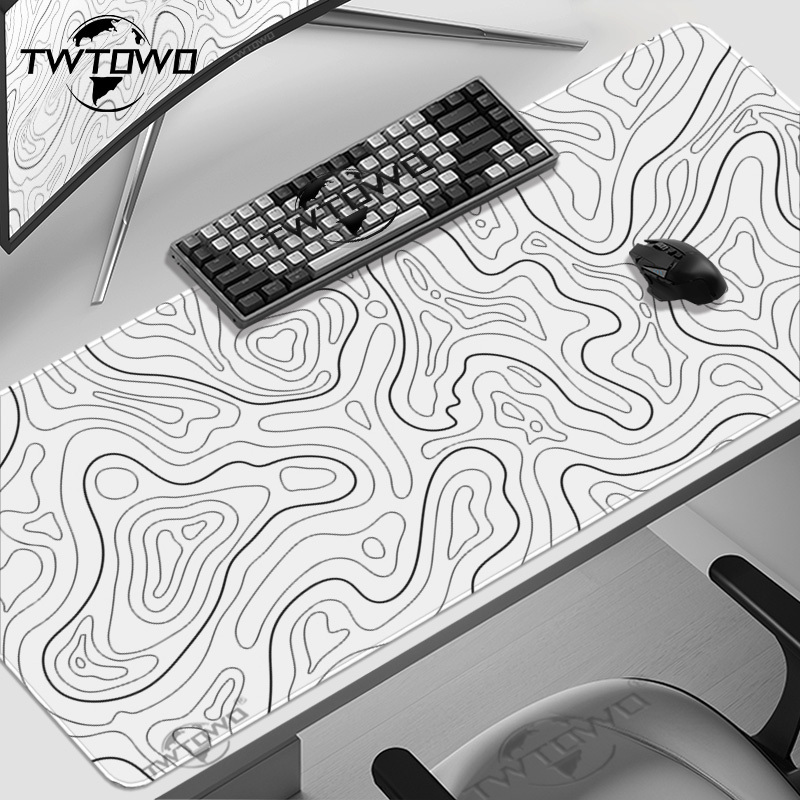 Gaming Accessories Table - Mouse Pad Gaming Black And White