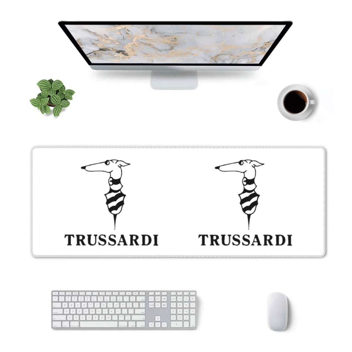Gaming Accessories Logo - Large Mouse Pad Trussardis Logo Gamer
