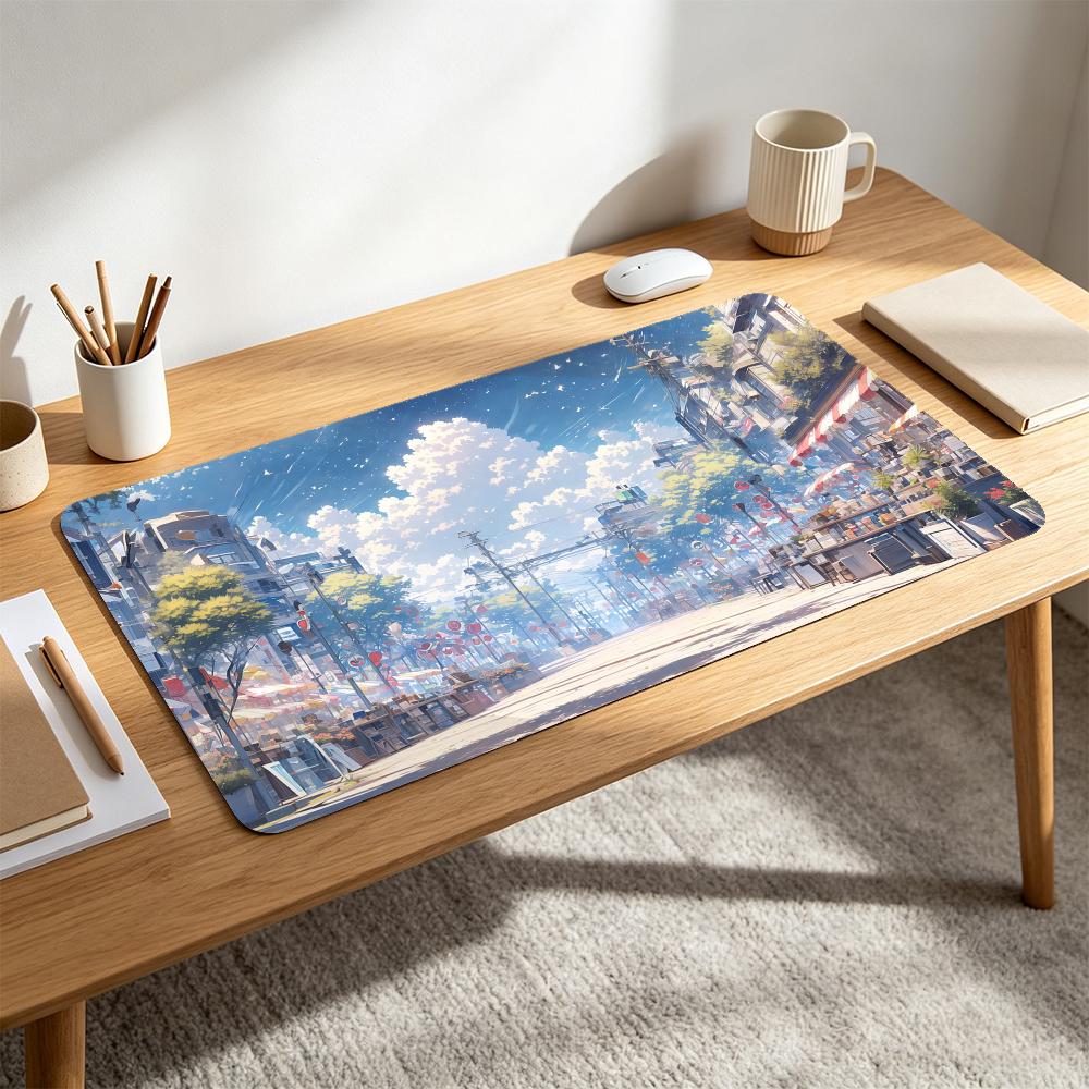 Anime Japanese City Street Sum - Gaming Accessories Market recension och pris