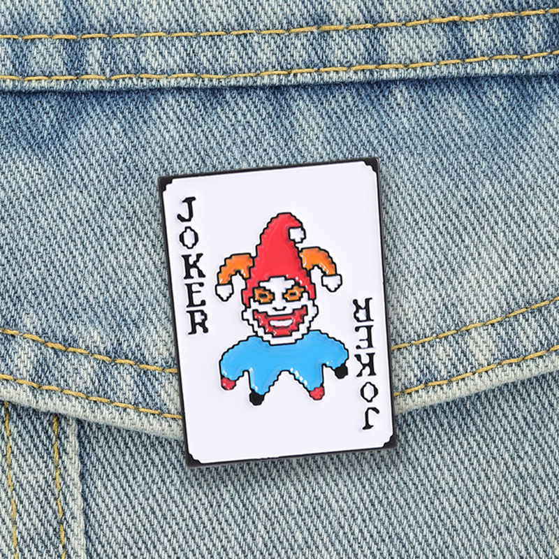 Poker Joker Enamel Pins Pixel  - Joker Gaming Accessories recension och pris