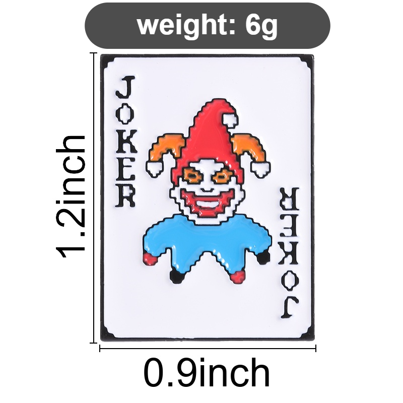 Poker Joker Enamel Pins Pixel  - Joker Gaming Accessories recension och pris