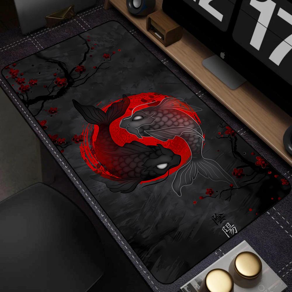 Yin Yang Fish Mouse Pad Black  - Gaming Accessories Companies recension och pris