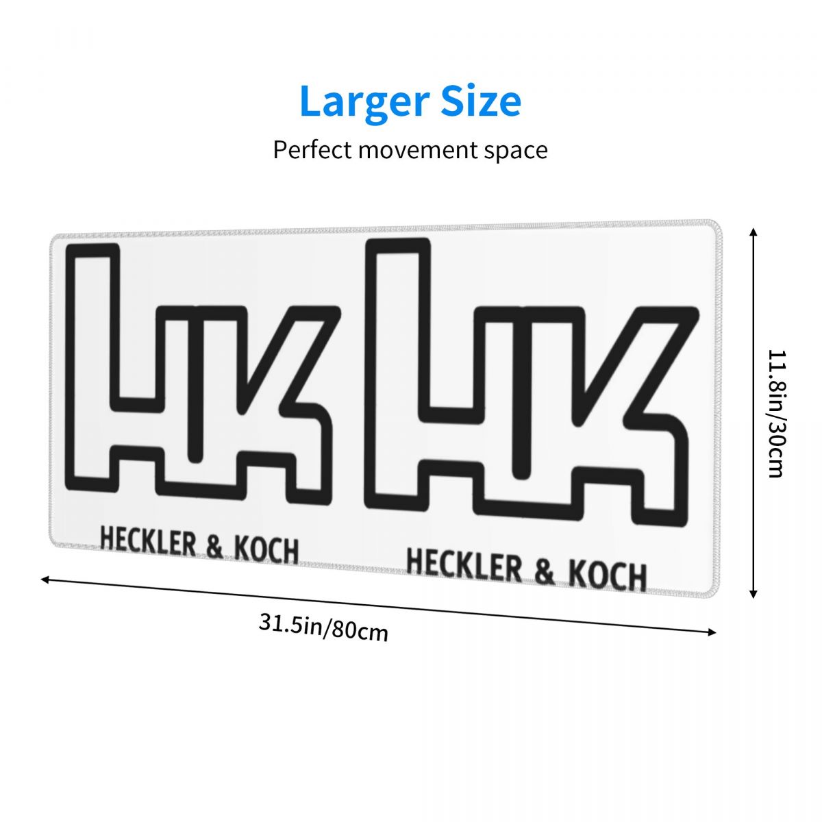 Large Mouse Pad Heckler Koch H - Gaming Accessories Logo recension och pris