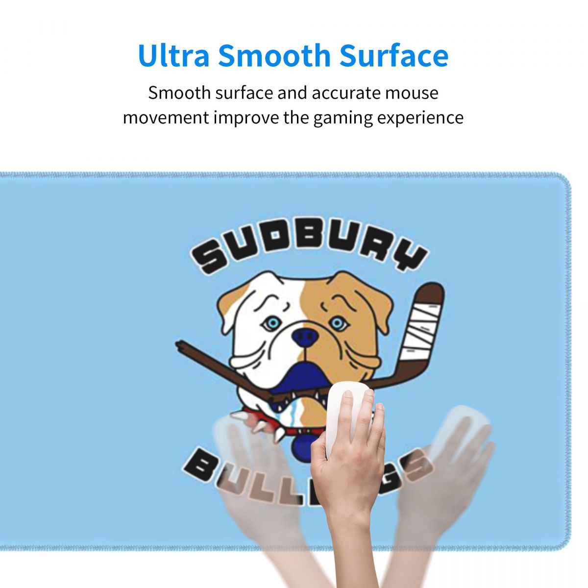 Large Mouse Pad Sudbury Bulldo - Gaming Accessories Logo recension och pris