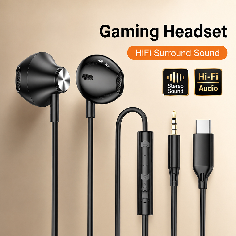 HiFi Surround Headphones Bass  - Gaming Accessories Iphone recension och pris