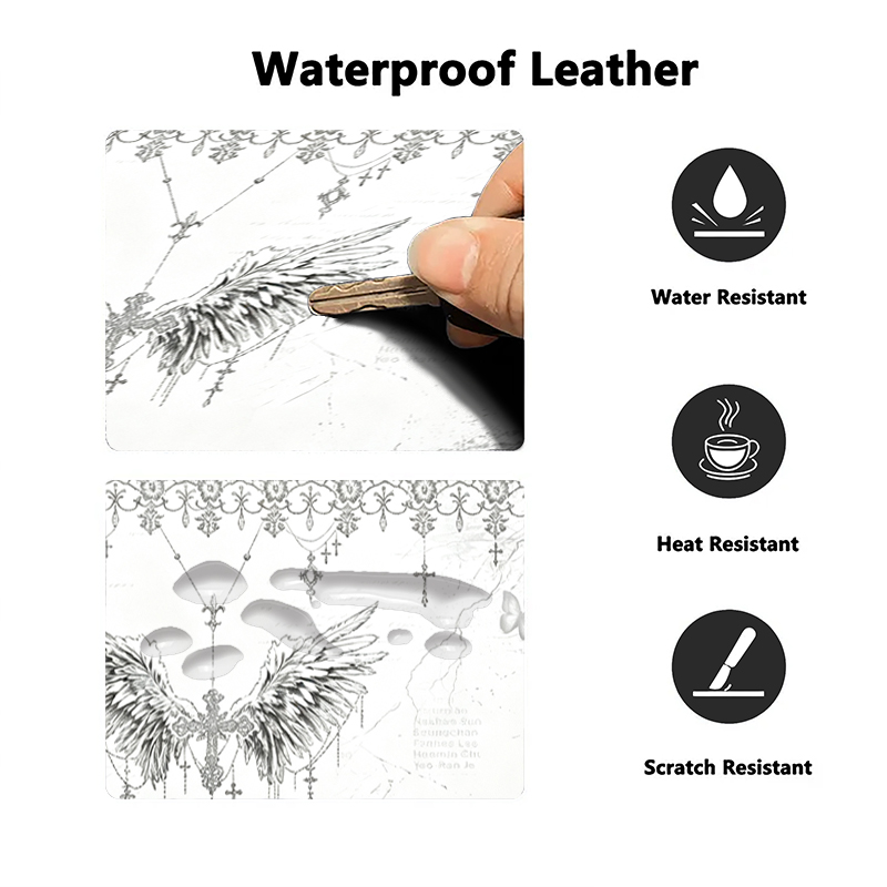 Leather Mousepad Black White A - Gaming Accessories Wholesale recension och pris